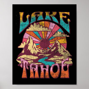 Lake Tahoe California Nature Hiking Mountains Outd Poster