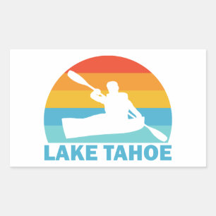 Lake Tahoe California Nevada Kayak Rectangular Sticker