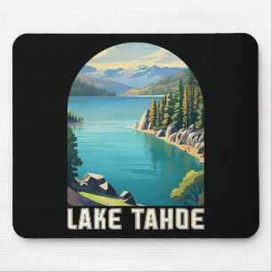 Lake Tahoe California Nevada Mountain Hiking Skiin Mouse Pad
