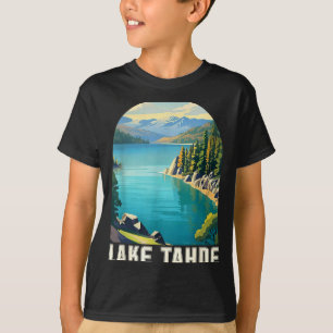 Lake tahoe california nevada mountain hiking skiin T-Shirt