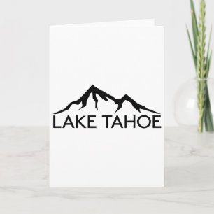 Lake Tahoe California Nevada Skiing Card