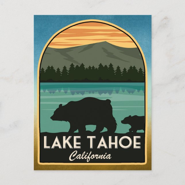 Lake Tahoe California Postcard (Front)