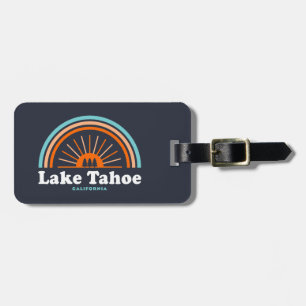 Lake Tahoe California Rainbow Luggage Tag