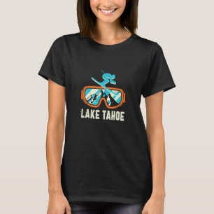 Lake Tahoe California Retro Vintage Skiing And Sno T-Shirt