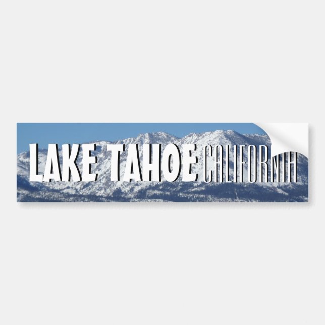 Lake Tahoe California scenic bumper sticker (Front)
