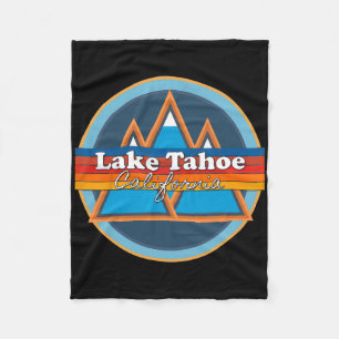 Lake Tahoe California, Skiing, Snow Boarding, Vaca Fleece Blanket
