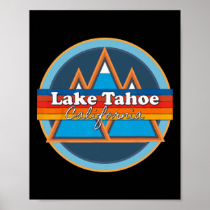 Lake Tahoe California, Skiing, Snow Boarding, Vaca Poster