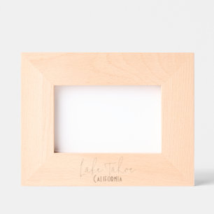 Lake Tahoe, California Travel Souvenir Etched Frames