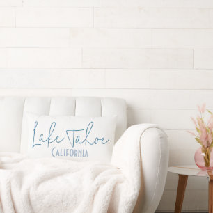 Lake Tahoe, California Travel Souvenir Lumbar Cushion