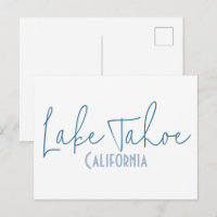Lake Tahoe, California Travel Souvenir