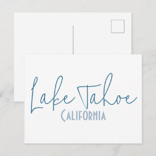 Lake Tahoe, California Travel Souvenir Postcard
