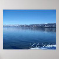 Lake Tahoe California waters edge scenic poster