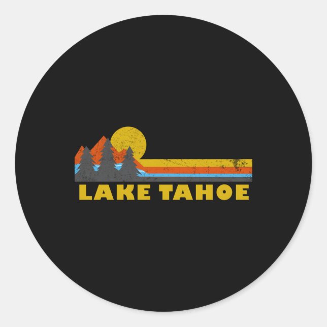Lake Tahoe Classic Round Sticker (Front)