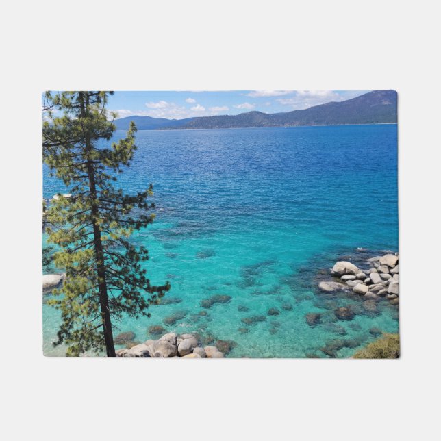 Lake Tahoe Clear Waters Doormat (Front)