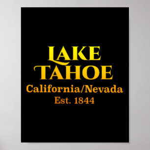 Lake Tahoe Design Chest Pocket Logo Deer 2-sided Poster