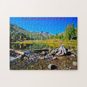 Lake Tahoe Emerald Bay. Christmas Greetings Jigsaw Puzzle