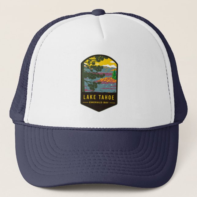 Lake Tahoe Emerald Bay Trucker Hat (Front)
