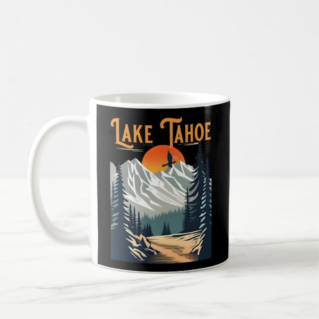 Lake Tahoe Hiking Coffee Mug (Left)