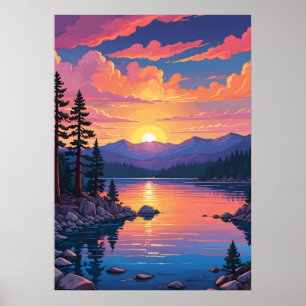 Lake Tahoe Landscape Poster