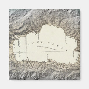 Lake Tahoe map Magnet