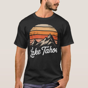 Lake Tahoe Mountain California Retro Outdoor T-Shirt