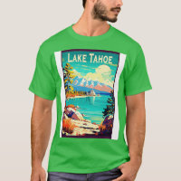 Lake Tahoe National Park Vintage Travel Poster  2