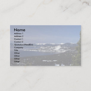 Lake Tahoe, Nevada Business Card
