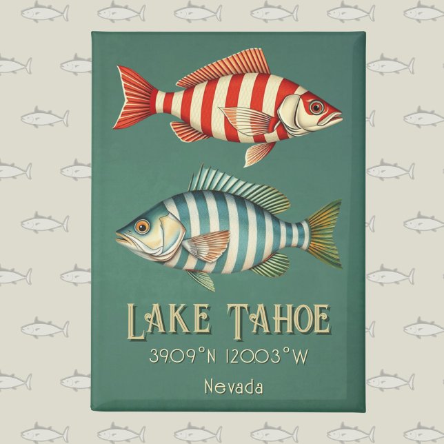 Lake Tahoe Nevada fish Postcard Magnet (Creator Uploaded)