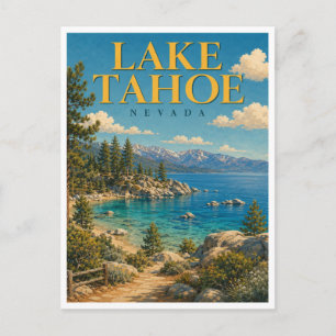 Lake Tahoe Nevada Sand Harbour GeoSaga Postcard