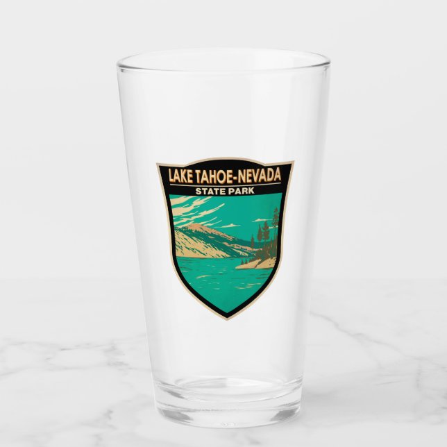 Lake Tahoe Nevada State Park Nevada Vintage Glass (Front)