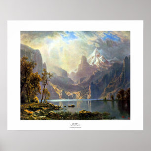 Lake Tahoe painting Nevada art by Albert Bierstadt Poster