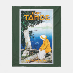 Lake Tahoe Promotional PosterLake Tahoe, CA Fleece Blanket