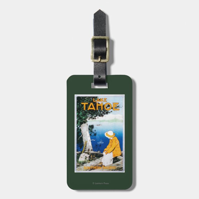 Lake Tahoe Promotional PosterLake Tahoe, CA Luggage Tag (Front Vertical)