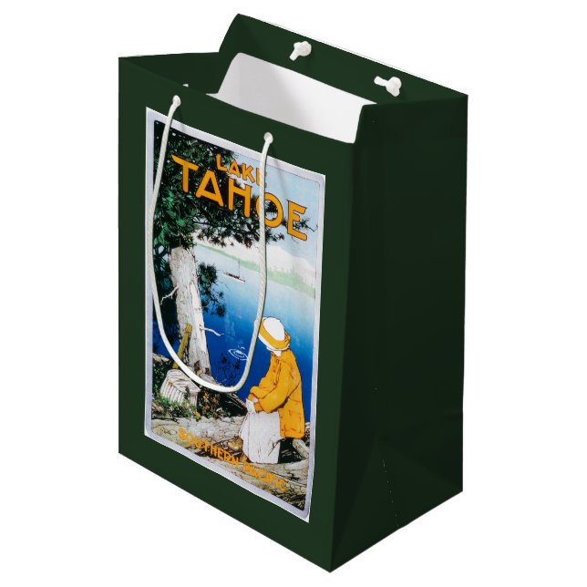 Lake Tahoe Promotional PosterLake Tahoe, CA Medium Gift Bag (Front Angled)