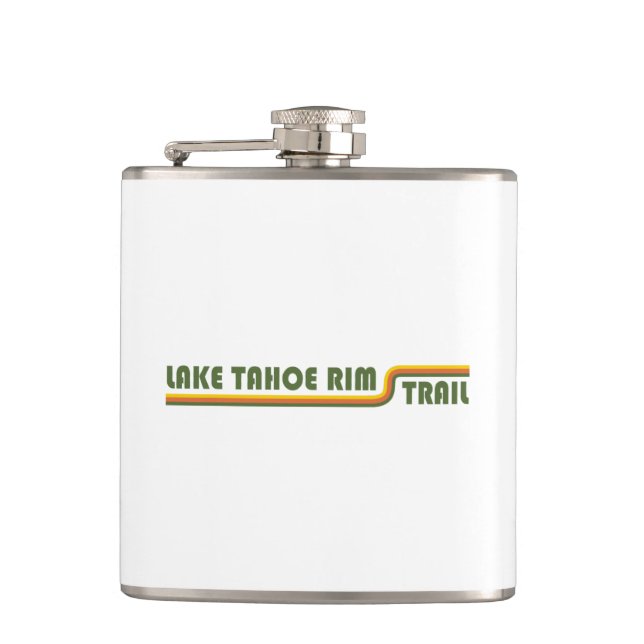 Lake Tahoe Rim Trail California Nevada Hip Flask (Front)