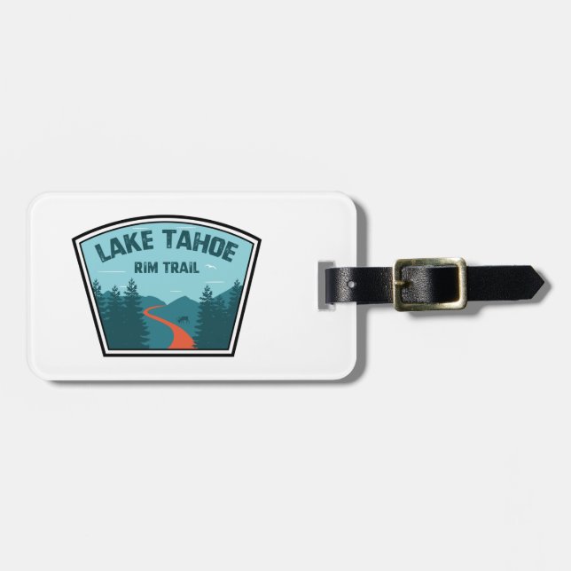 Lake Tahoe Rim Trail Luggage Tag (Front Horizontal)