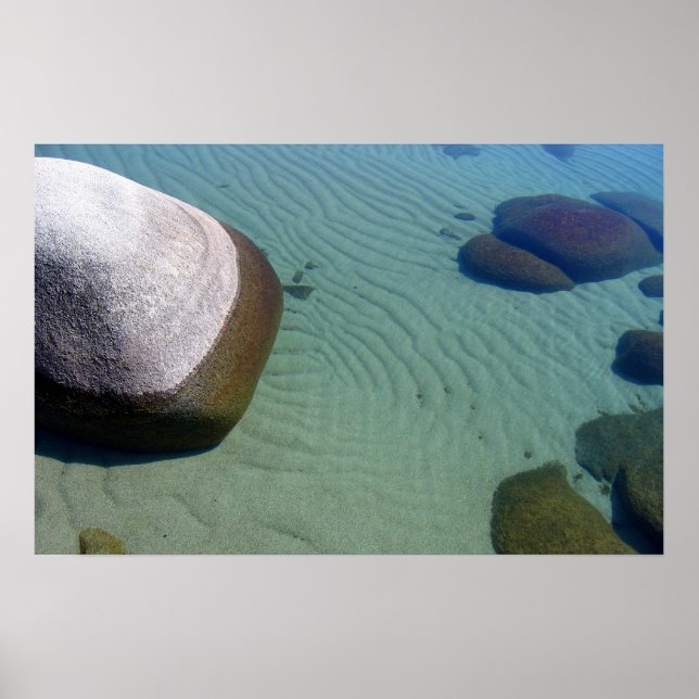 Lake Tahoe Sand Ripples Poster (Front)