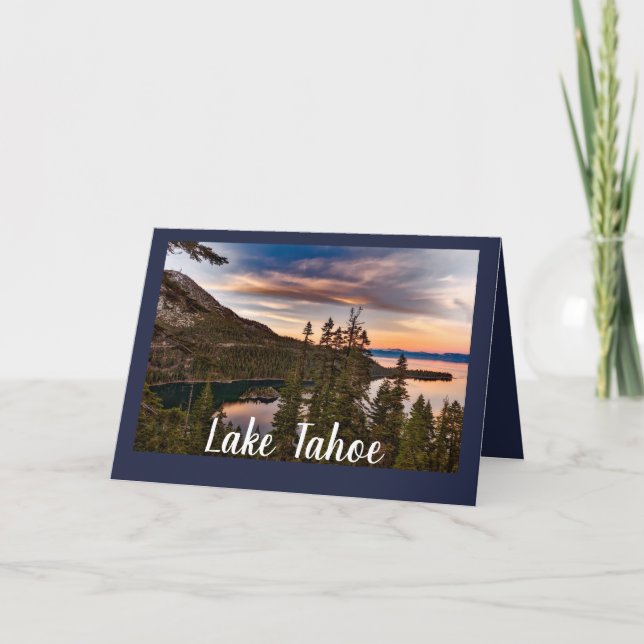 Lake Tahoe Scenic View Card (Front)