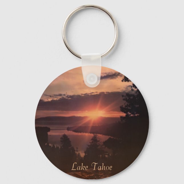 Lake Tahoe Sunrise Keychain (Front)