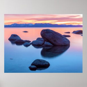 Lake Tahoe Sunset Poster