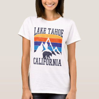 Lake Tahoe - Vintage Retro California Bear T-Shirt