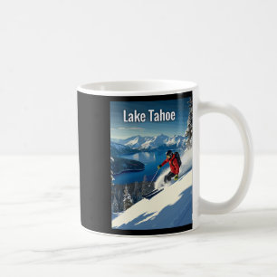 Lake Tahoe Winter Skiing Adventure Coffee Mug