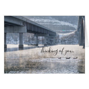 Lake Taneycomo Foggy Winter Fishing Card