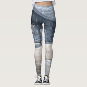 Lake Taneycomo Foggy Winter Fishing Leggings