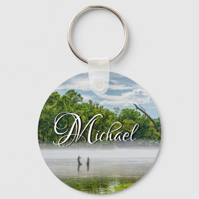 Lake Taneycomo Summer Fog Keychain (Front)