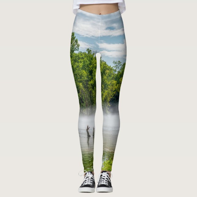 Lake Taneycomo Summer Fog Leggings (Front)