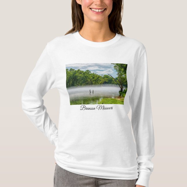 Lake Taneycomo Summer Fog Long Sleeve Tshirt (Front)