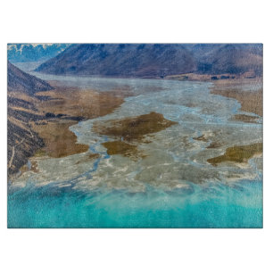 Lake Tekapo and Southern Alps, New Zealand Cutting Board