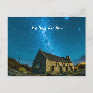 Lake Tekapo   Milky Way Galaxy   New Zealand Postcard