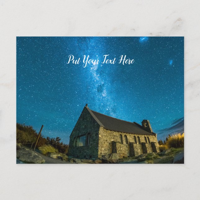 Lake Tekapo | Milky Way Galaxy | New Zealand Postcard (Front)